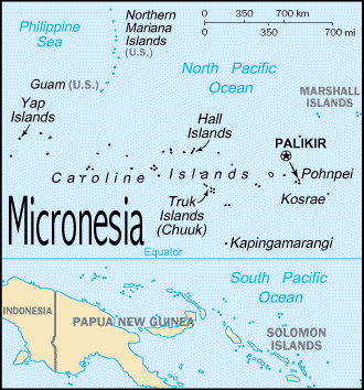 Map of Micronesia